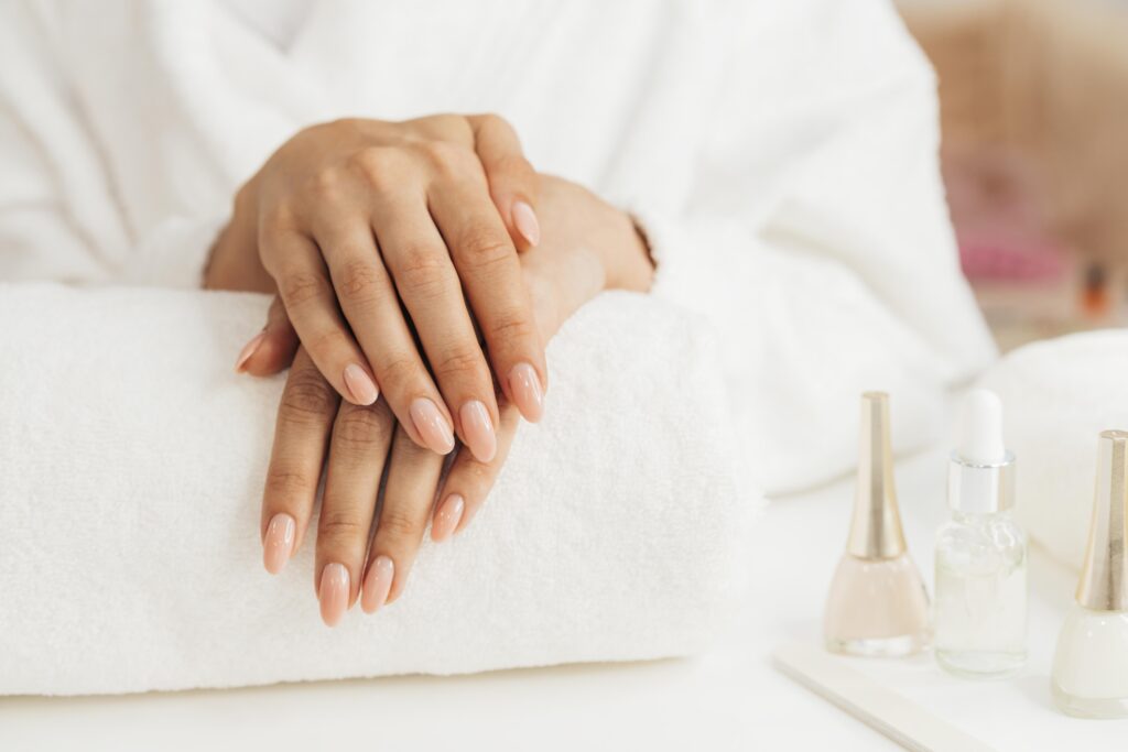 front view healthy beautiful manicure