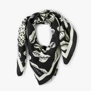foulard noir raquel