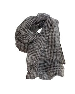 3 foulard en soie pied de poule