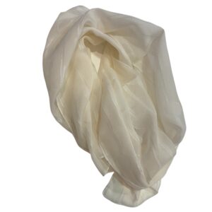 7 foulard en soie blanc