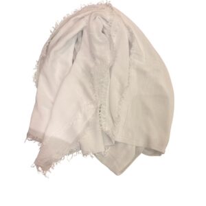 foulard bambou blanc
