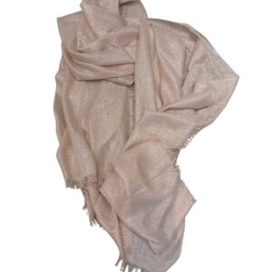 63 foulard rose et doré