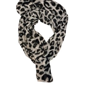65 foulard léopard noir