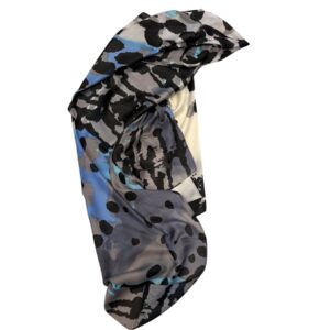 77 foulard noir et bleu