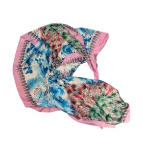 78 foulard rose et bleu