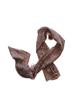 20 foulard marron et orangée