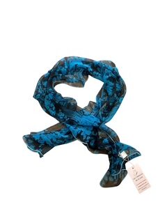 2 bleu et noir à fleurs