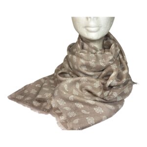 BA-4225 marron clair motifs paisley