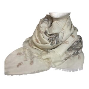 BA-4196 Blanc motif paisley